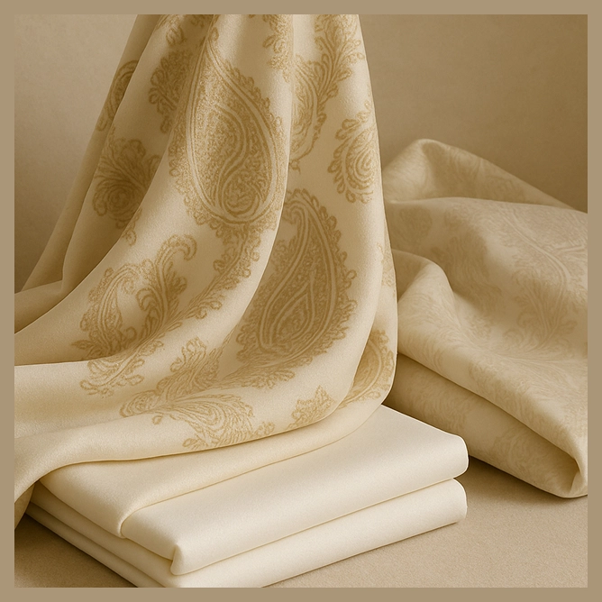 Elegant printed textile fabric design by Azooni Prints